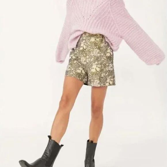 Free People Shine Like a Shorty Jacquard Shorts size small - Picture 11 of 11